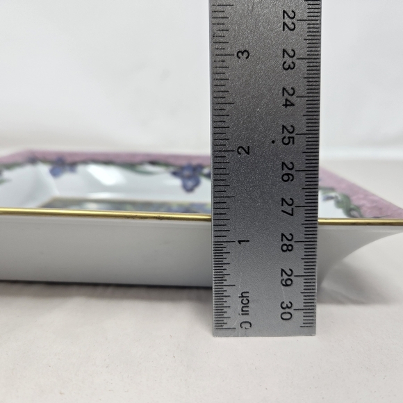 Vintage Goebel Ceramic Dish Featuring The Les Iris Painting By Vincent Van Gogh - Picture 13 of 14